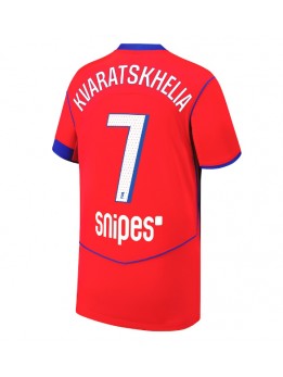 Paris Saint-Germain Khvicha Kvaratskhelia #7 Replika Tredje Kläder 2025-26 Kortärmad